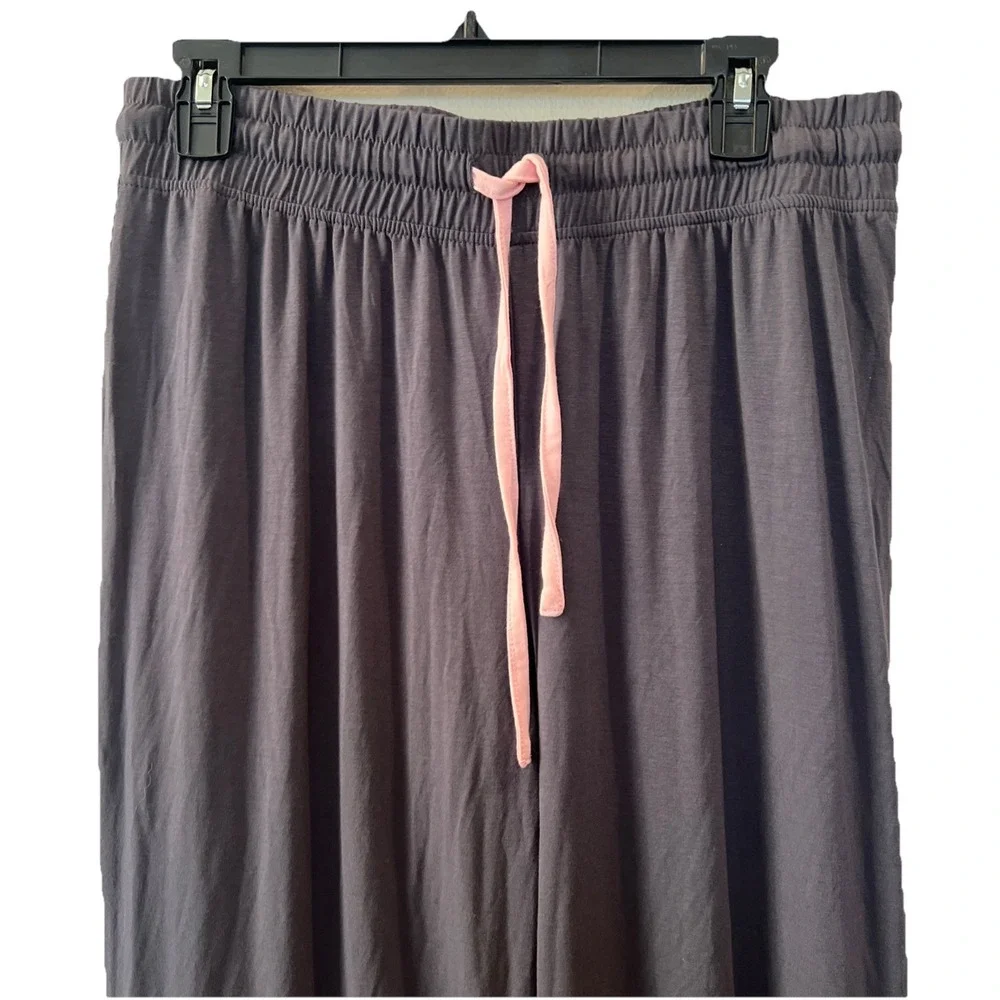 Bare Necessities Sleepwear Set Women M Cool‎ Jade S/S Notch Collar Crop Pant New
